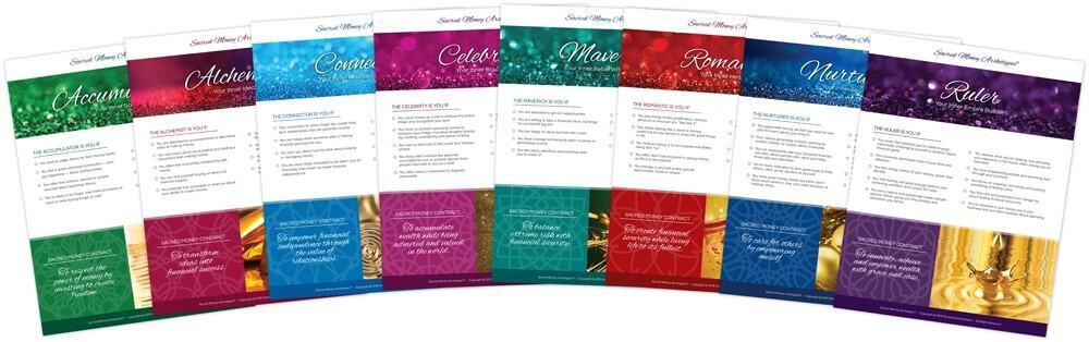 The Sacred Money Archetype cards